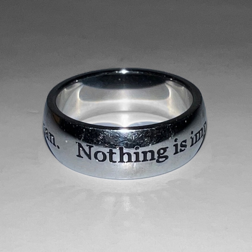 "Nothing is Impossible..." Ring